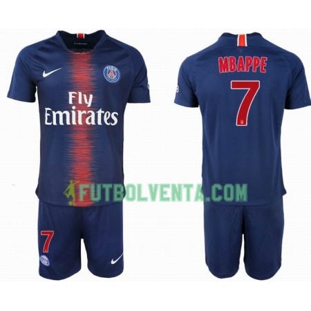 Camiseta de fútbol Paris Saint-Germain MBAPPE 7 Niño 1ª equipación 2018/2019
